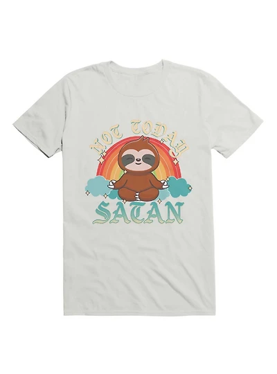 Kawaii Not Today, Satan Yoga Sloth T-Shirt