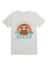 Kawaii Not Today, Satan Kawaii Yoga Sloth T-Shirt