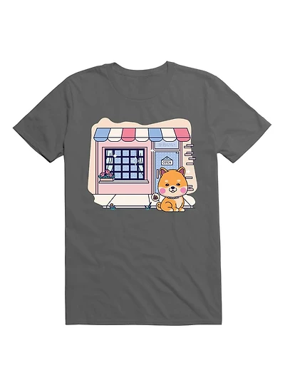 Kawaii Doggo Restaurant Cute Shiba Inu T-Shirt