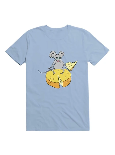 Kawaii Funny Mouse With Cheese T-Shirt