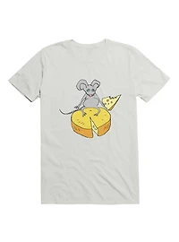 Kawaii Funny Mouse With Cheese T-Shirt