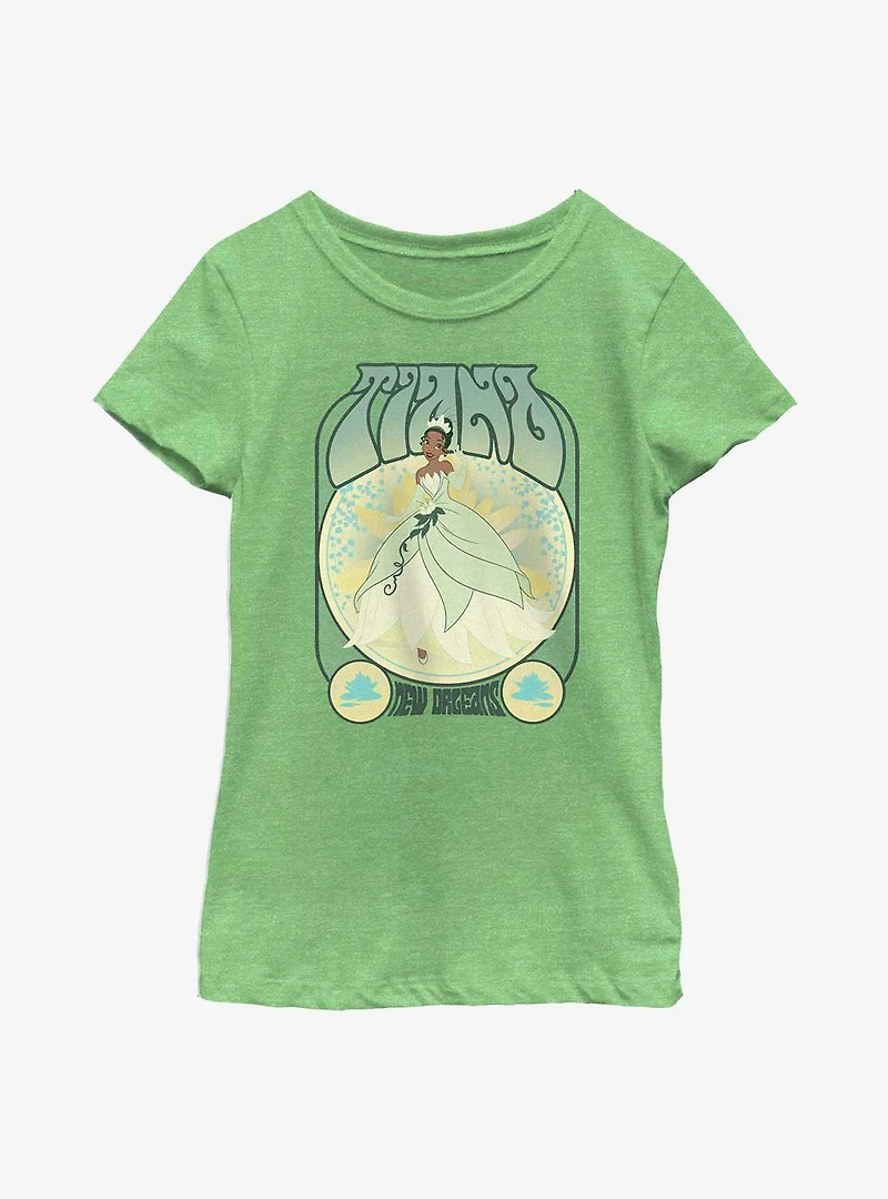Disney The Princess And Frog Tiana Retro Youth Girls T-Shirt