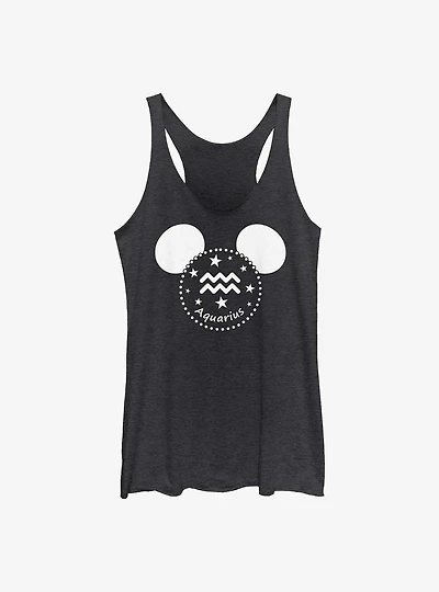 Disney Mickey Mouse Aquarius Ears Womens Tank Top