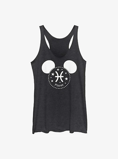 Disney Mickey Mouse Pisces Ears Womens Tank Top