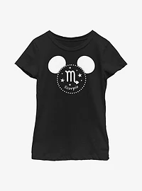Disney Mickey Mouse Scorpio Ears Youth Girls T-Shirt