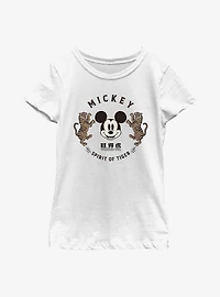 Disney Mickey Mouse Spirit Of Tiger Youth Girls T-Shirt