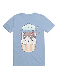 Kawaii Cupcake Cat With Sprinkles T-Shirt