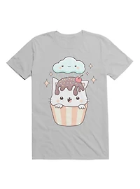 Kawaii Cupcake Cat With Sprinkles T-Shirt