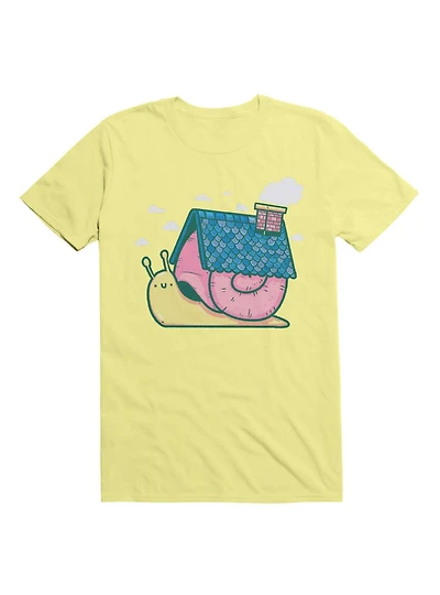 Kawaii Snail Home T-Shirt