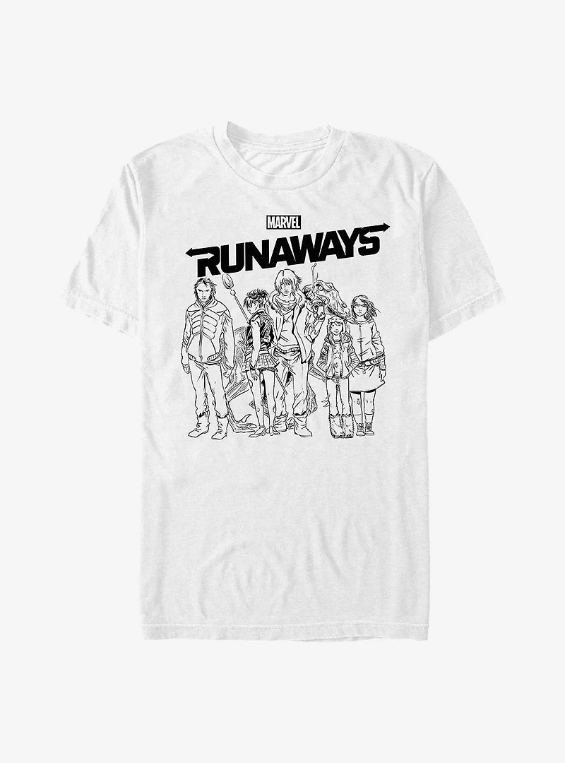 Marvel The Runaways Sketched T-Shirt