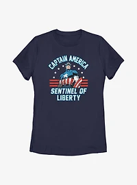 Marvel Captain America Sentinel Of Liberty Womens T-Shirt