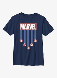 Marvel Americana Stripes Youth T-Shirt