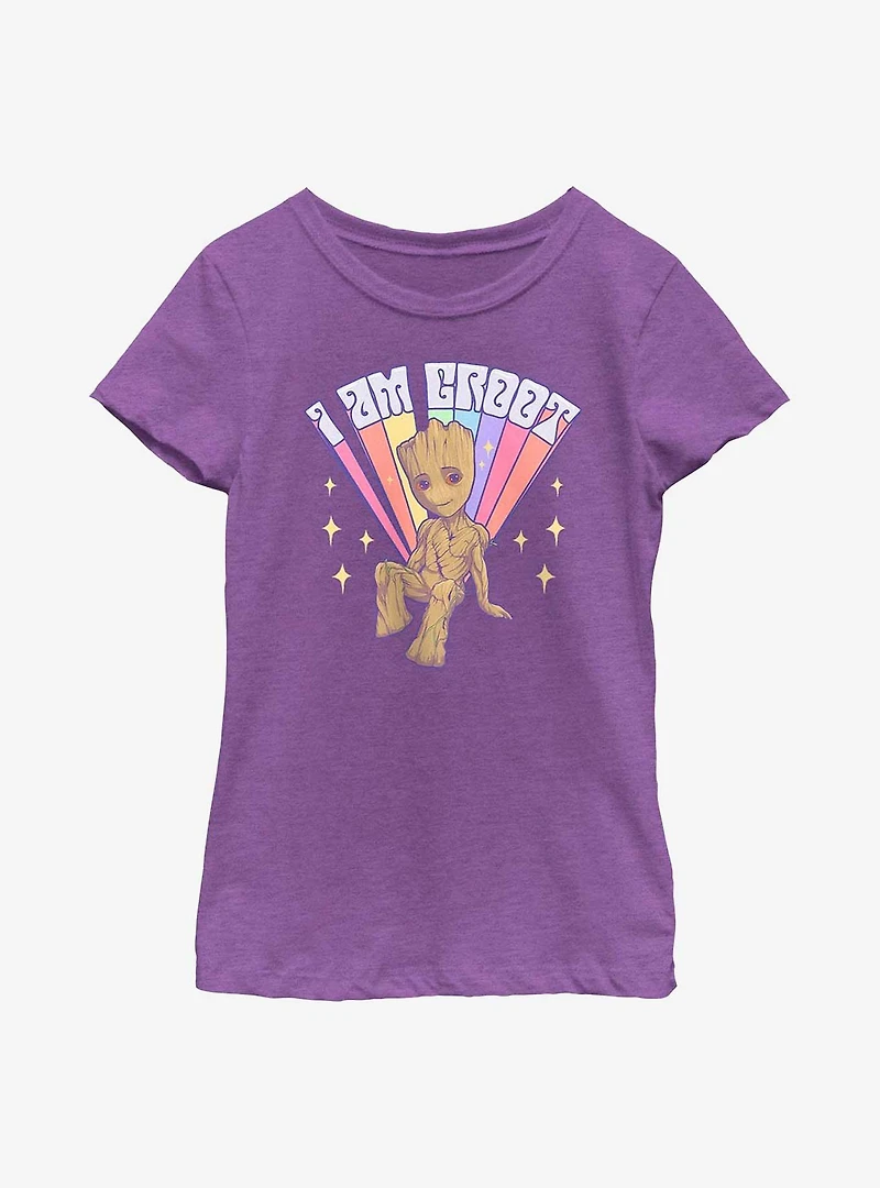 Marvel Guardians Of The Galaxy Prideful Groot Youth Girls T-Shirt