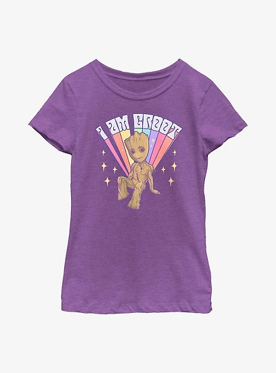 Marvel Guardians Of The Galaxy Prideful Groot Youth Girls T-Shirt