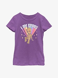 Marvel Guardians Of The Galaxy Prideful Groot Youth Girls T-Shirt