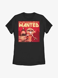 Marvel Guardians Of The Galaxy Wanted Rocket Raccoon Womens T-Shirt