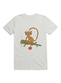 Kawaii Funny Monkey With Fruit T-Shirt