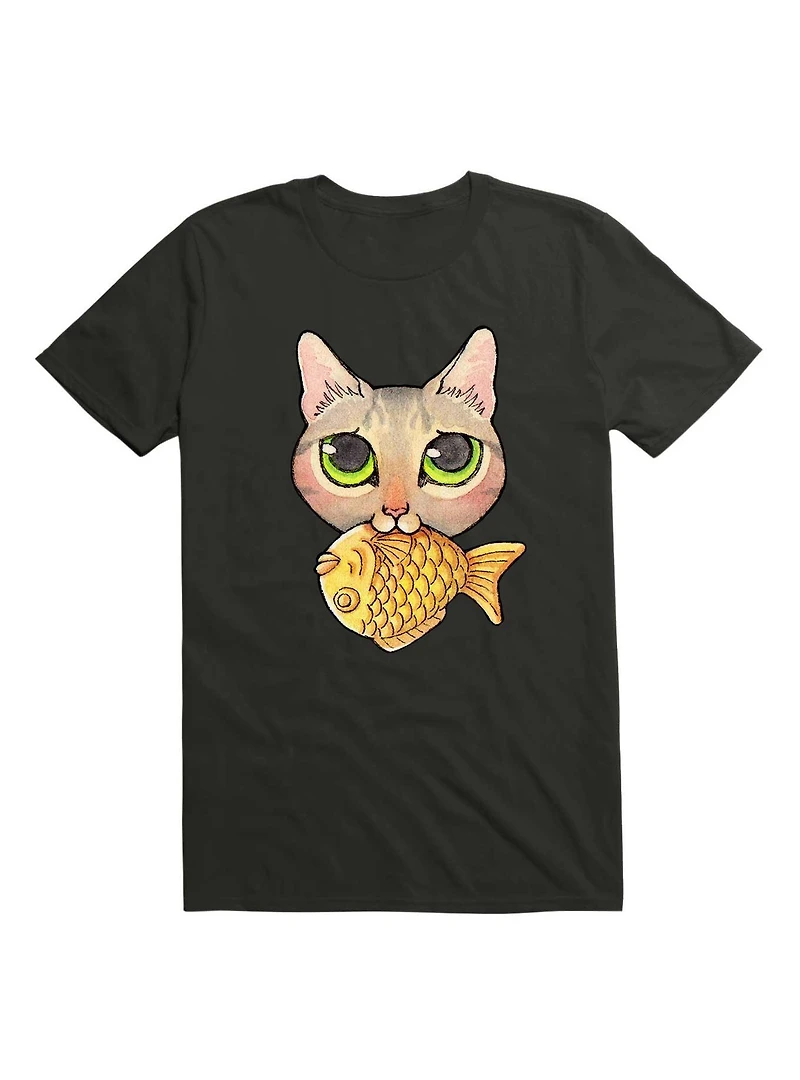 Kawaii Cat Nom-Nom T-Shirt