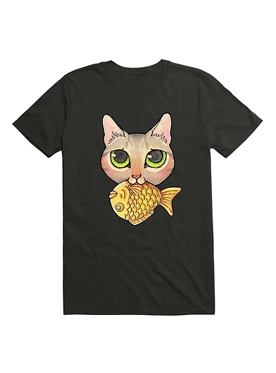 Kawaii Cat Nom-Nom T-Shirt
