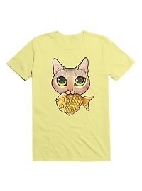 Kawaii Cat Nom-Nom T-Shirt