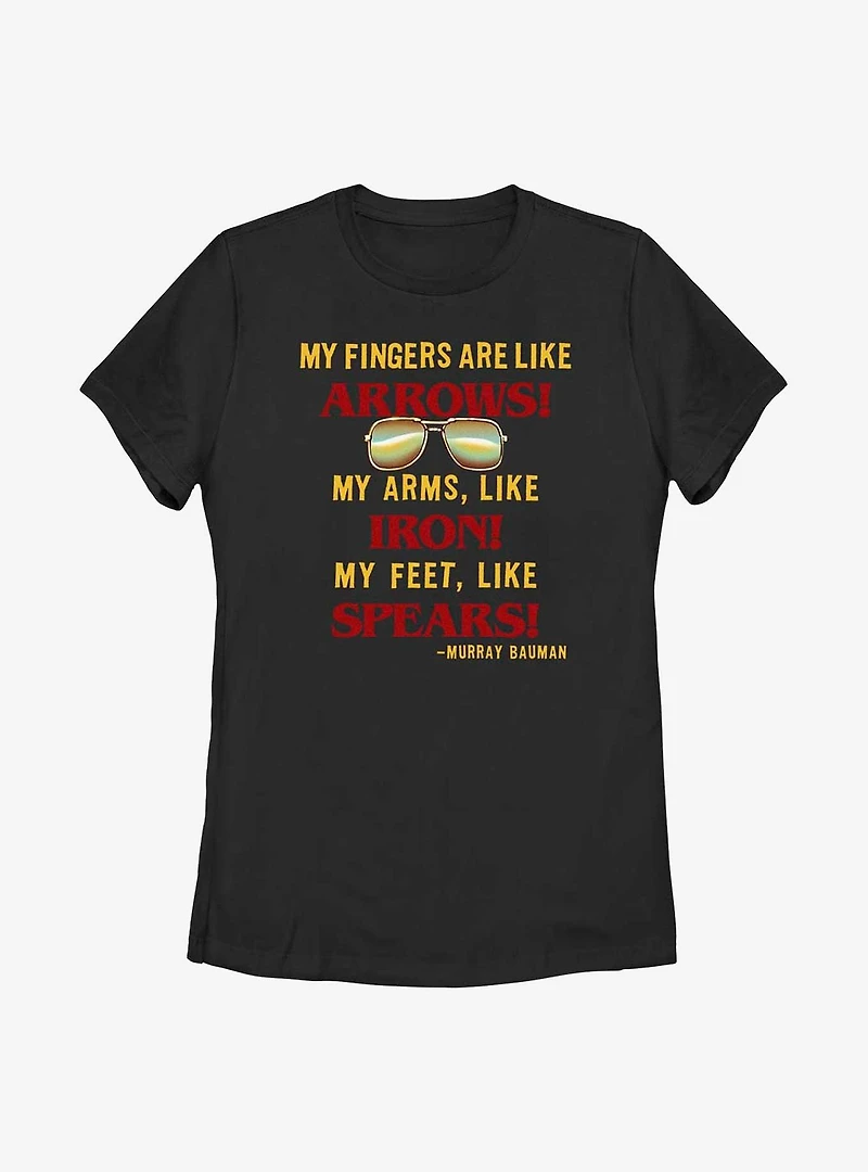 Stranger Things Murray Bauman Karate Quote Womens T-Shirt