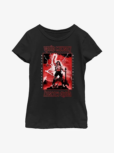 Stranger Things Power Of Eddie Munson Youth Girls T-Shirt