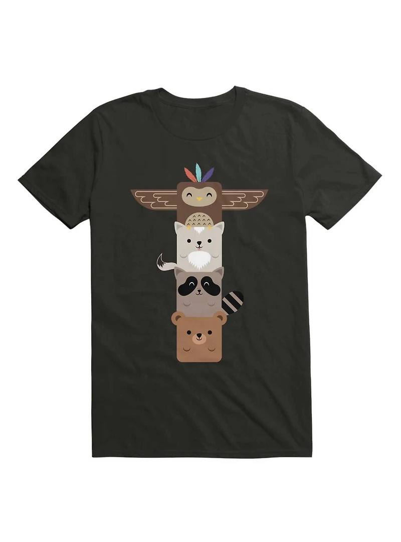 Kawaii Baby Animals Totem Pole T-Shirt