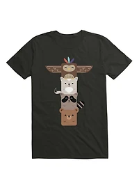 Kawaii Baby Animals Totem Pole T-Shirt