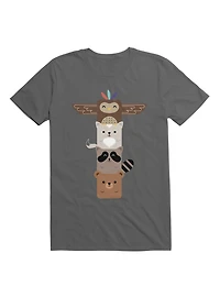 Kawaii Baby Animals Totem Pole T-Shirt