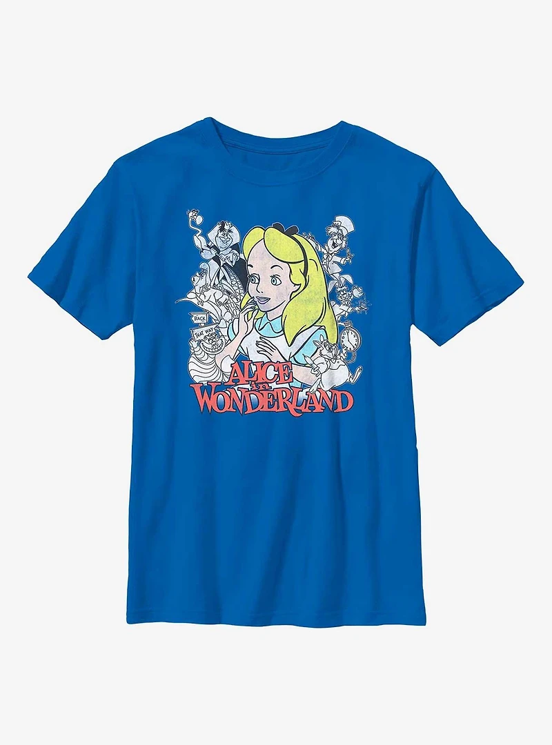Disney Alice Wonderland Group Youth T-Shirt