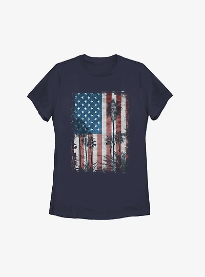 Americana Palms Womens T-Shirt