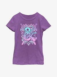 Dungeons & Dragons Pastel Ampersand Youth Girls T-Shirt