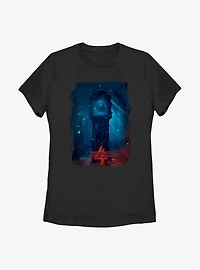 Stranger Things Vecna Clock Poster Womens T-Shirt