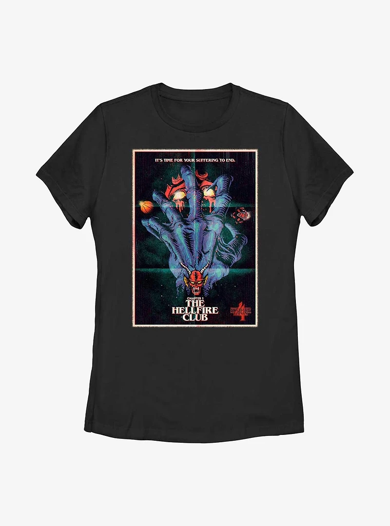 Stranger Things X Butcher Billy The Hellfire Club Womens T-Shirt