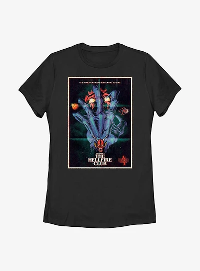 Stranger Things X Butcher Billy The Hellfire Club Womens T-Shirt