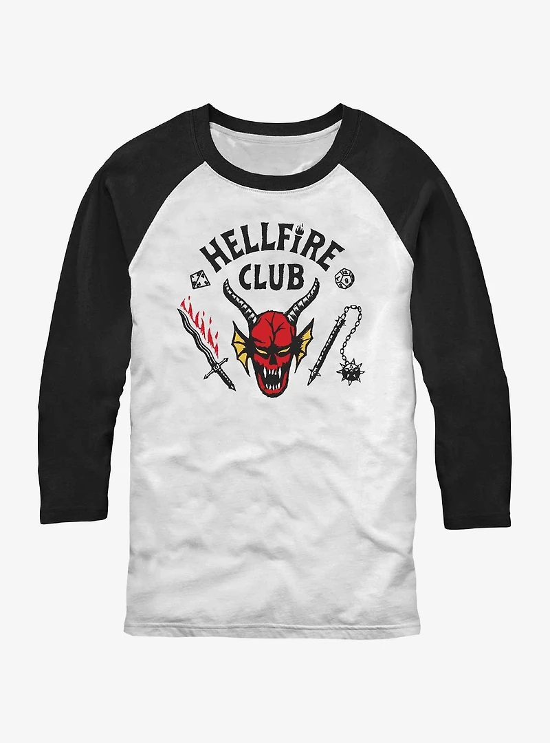 Stranger Things Hellfire Club Raglan T-Shirt