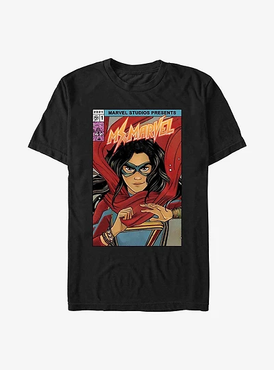Marvel Ms. Marvel Comic Cover Heavyweight T-Shirt