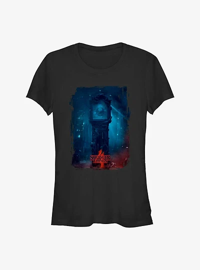 Stranger Things Vecna Grandfather Clock Girls T-Shirt