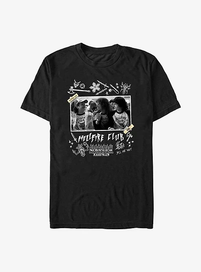 Stranger Things Hellfire Club Scrapbook T-Shirt