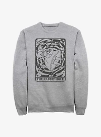 Disney Alice Wonderland The Rabbit Hole Card Sweatshirt