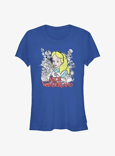 Disney Alice In Wonderland Group Girls T-Shirt