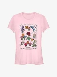 Disney Alice Wonderland Wildflowers Chart Girls T-Shirt