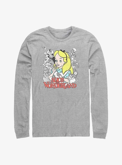 Disney Alice Wonderland Group Long-Sleeve T-Shirt