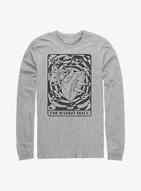 Disney Alice Wonderland The Rabbit Hole Card Long-Sleeve T-Shirt