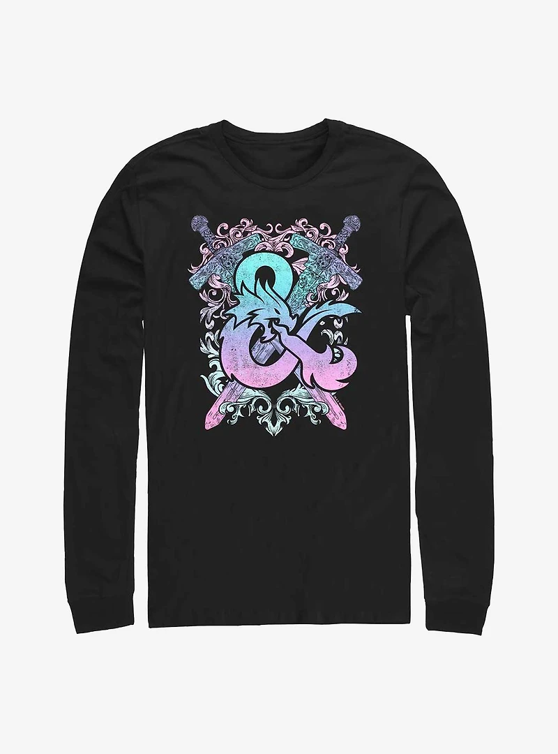 Dungeons and Dragons Pastel Logo Long-Sleeve T-Shirt