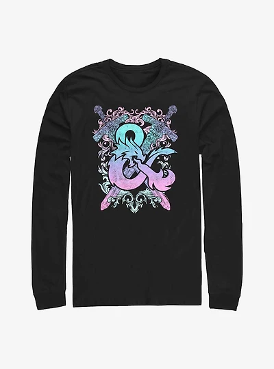 Dungeons and Dragons Pastel Logo Long-Sleeve T-Shirt