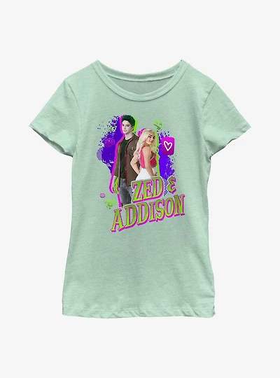 Disney Zombies Zed And Addison Youth Girls T-Shirt