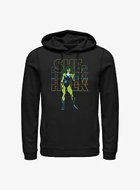 Marvel She-Hulk Name Stack Hoodie
