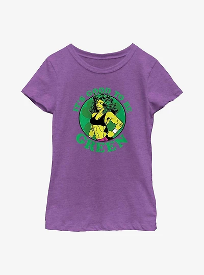 Marvel She-Hulk Good To Be Green Youth Girls T-Shirt