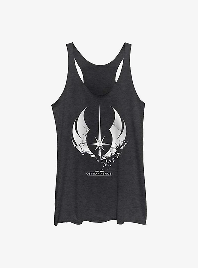 Star Wars Obi-Wan Kenobi Shattered Jedi Logo Womens Tank Top